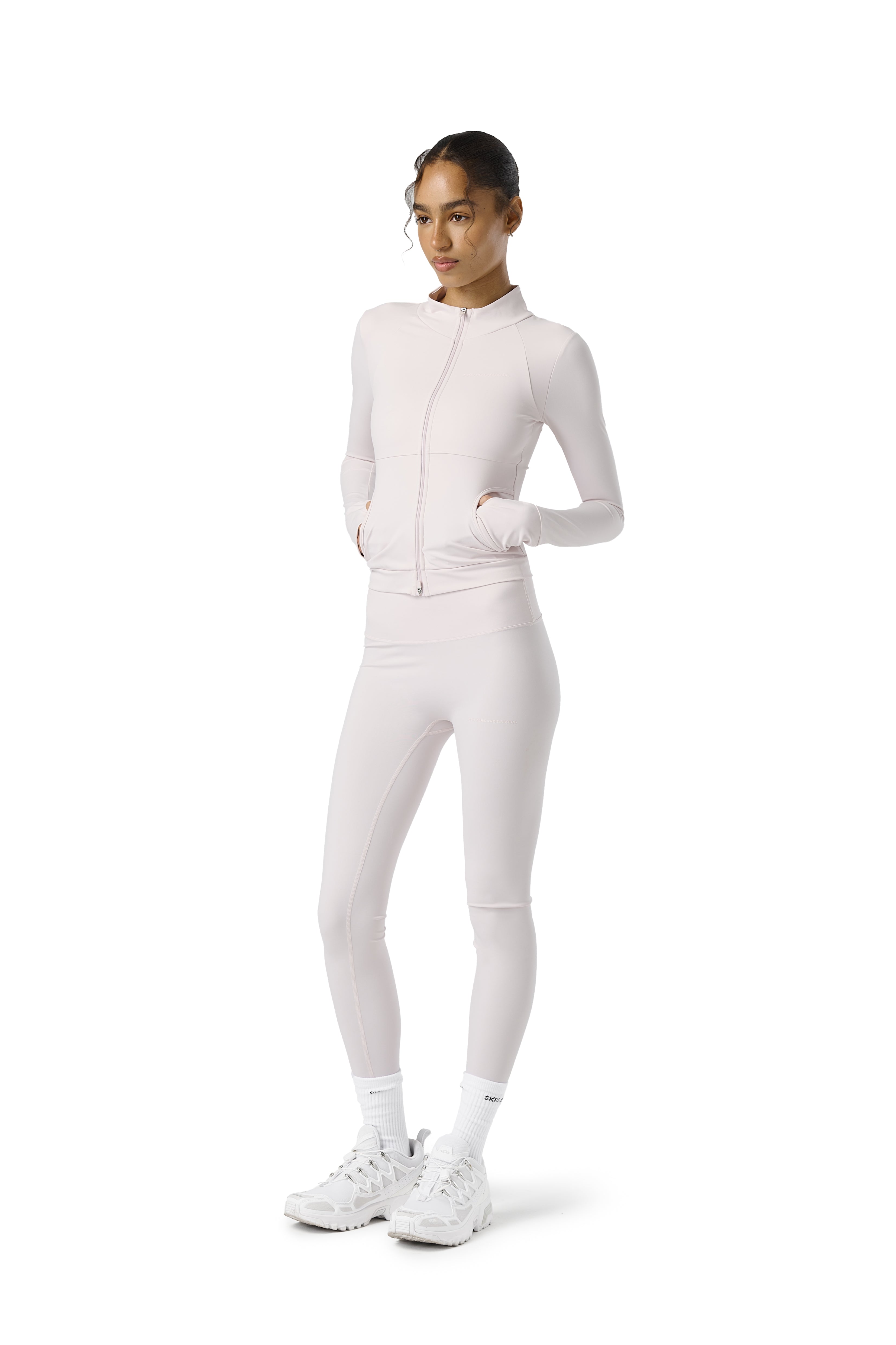 Active Zip Up in Soft Pink